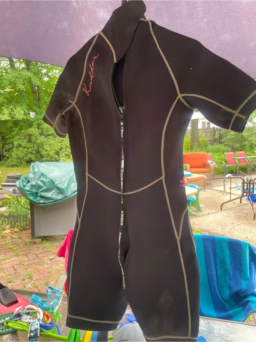 Titanium Women’s Shorty Rashguard - Black & Purple Panels and 2 others
